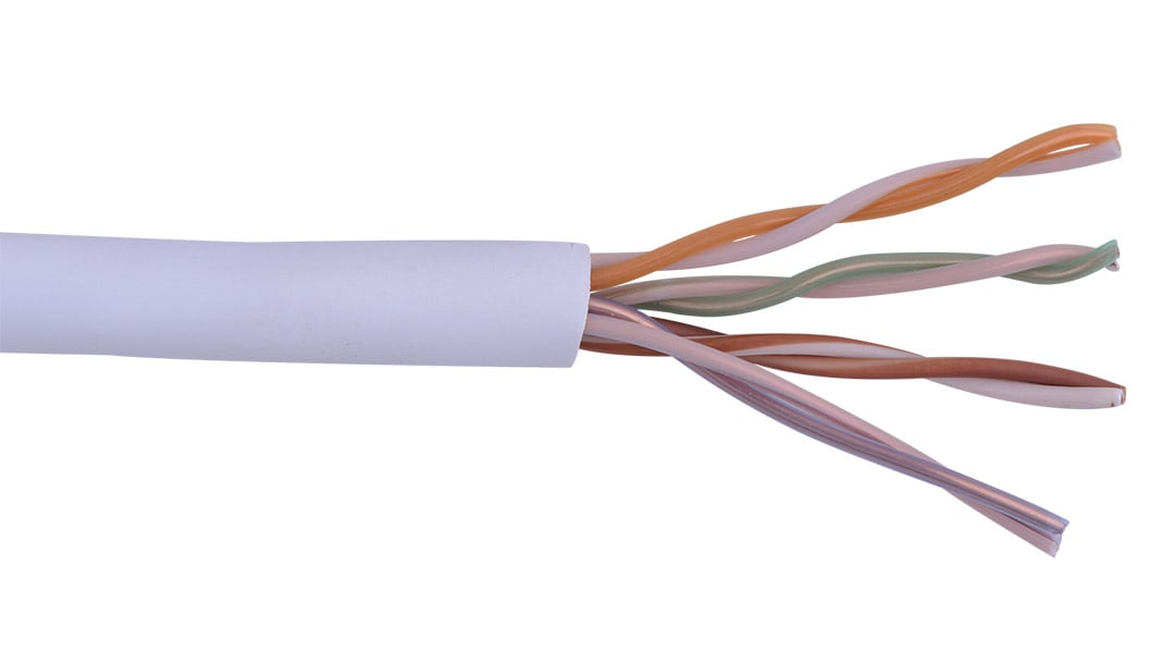 1000 ft Reel of Violet Cat5e EN Series 24 AWG Unshielded Cable