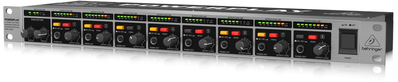 8-Channel High-Power Headphones Mixing and Distribution Amplifier