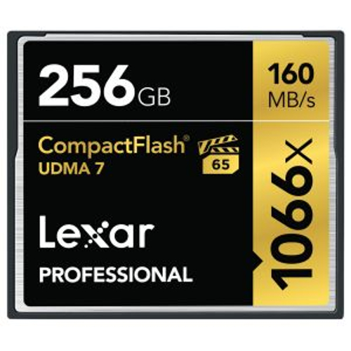 256GB CompactFlash Card, 160MB/s Read, 155 MB/s Write