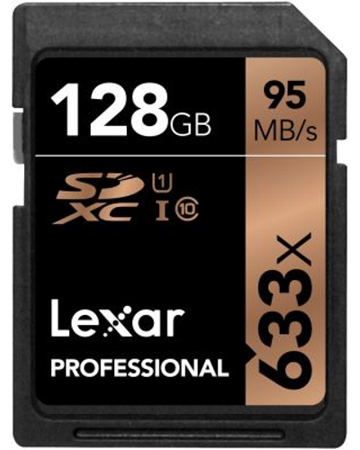 128GB SDXC Memory Card, 95MB/s Read, 20MB/s Write