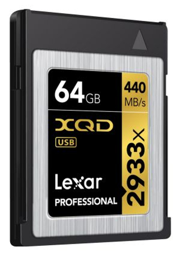 64GB XQD 2.0 Memory Card, 440MB/s Read, 400MB/s Write