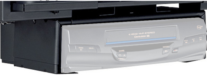 Black VCR/DVD Player Mount