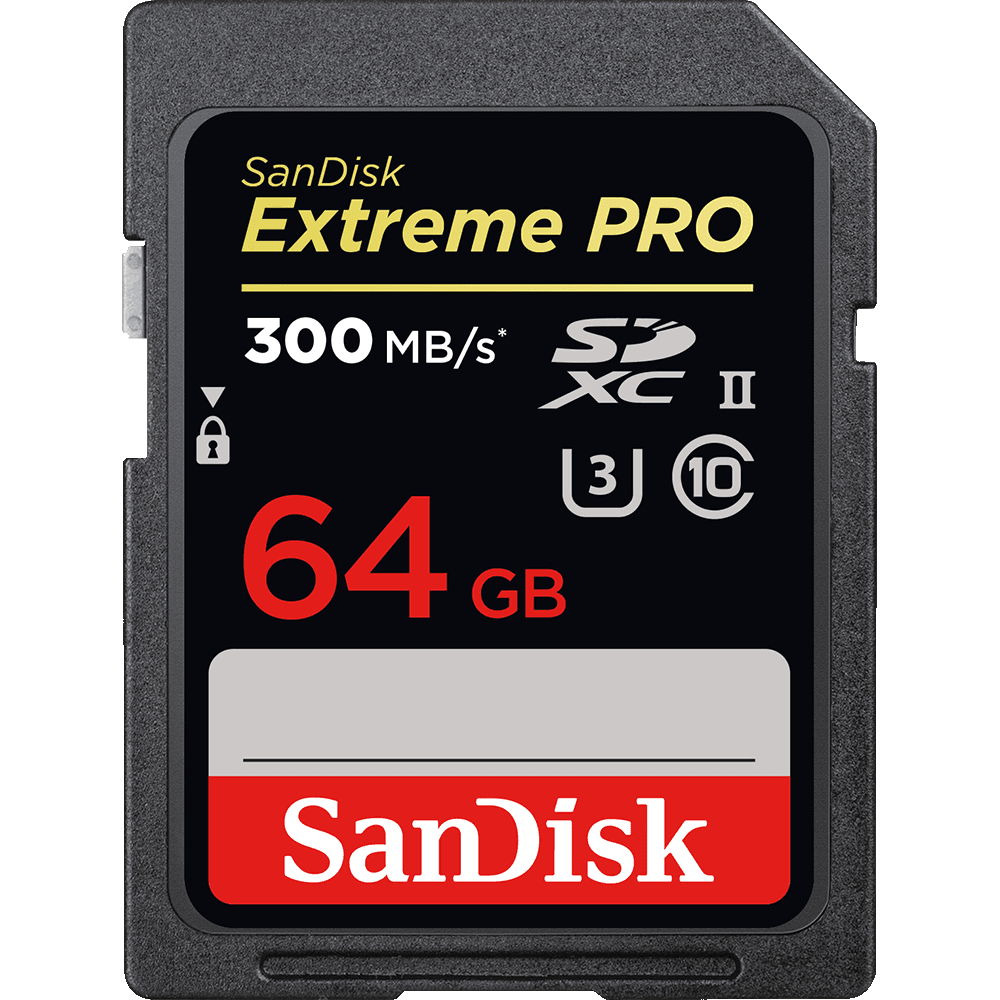 64GB SDXC Memory Card, 300MB/s