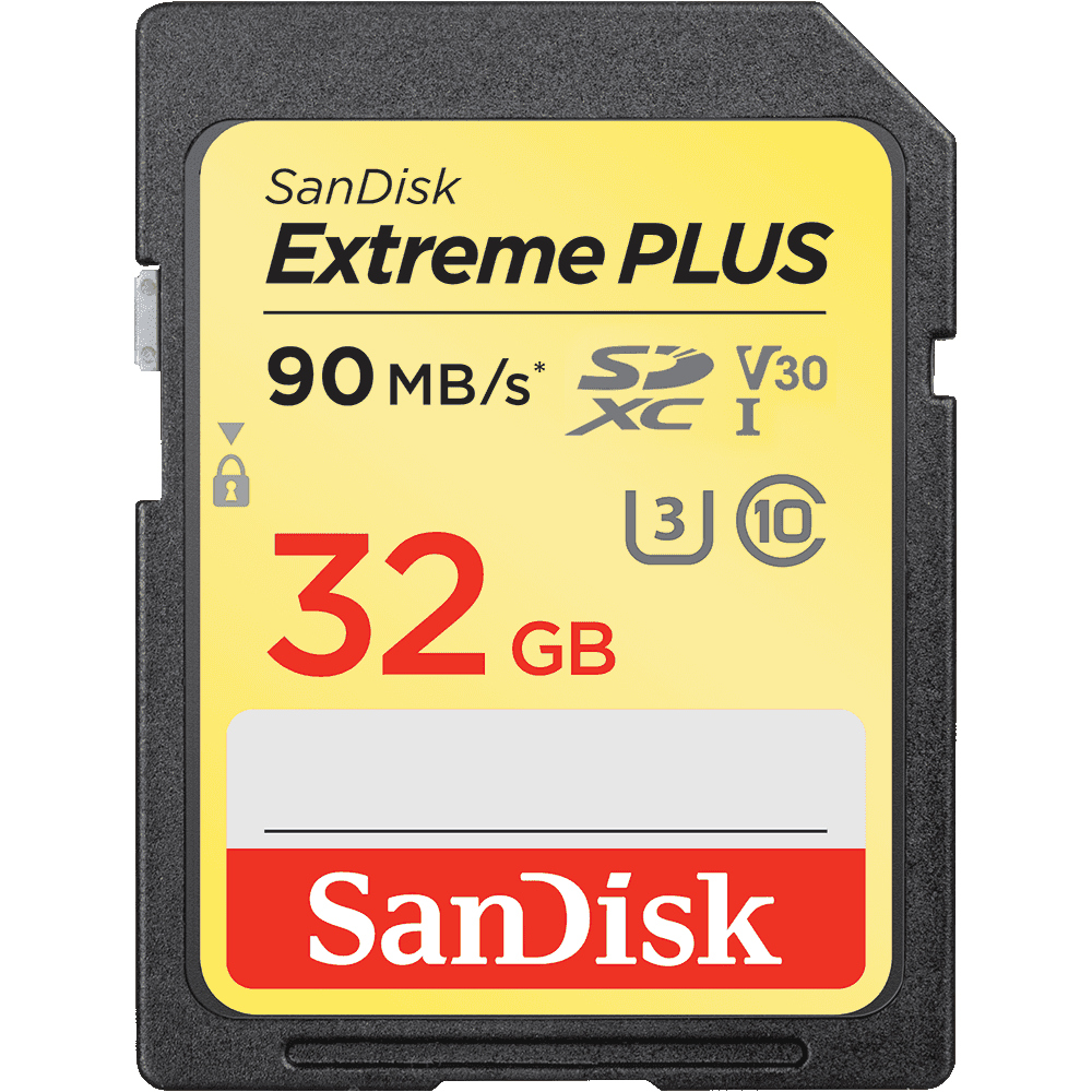 32GB SDXC Memory Card, 90MB/s