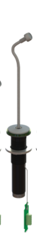 6" Gooseneck Installation Microphone with LumiComm™ Touch Ring, Silver