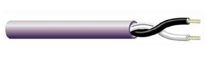 500 ft of Single-Pair 10AWG Wire with Stranded Bare Copper Conductors & Plenum PVC Jacket