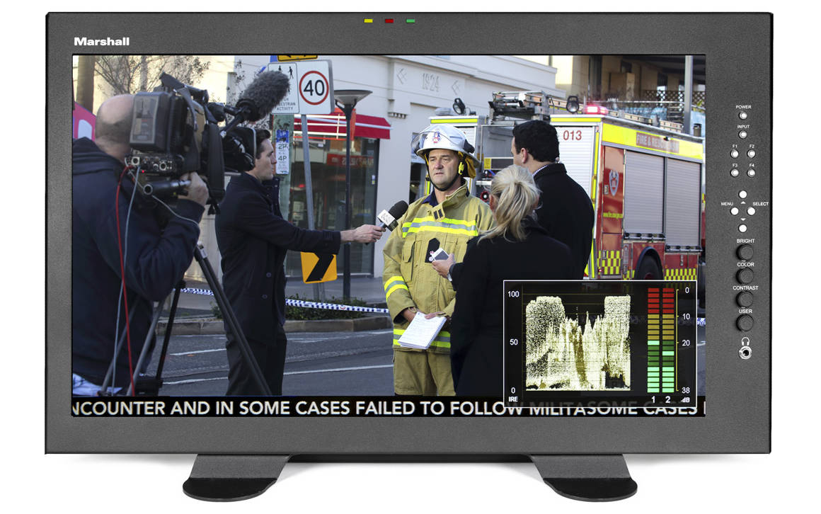 17.3" Diagonal Full HD Desktop Monitor with HDMI In