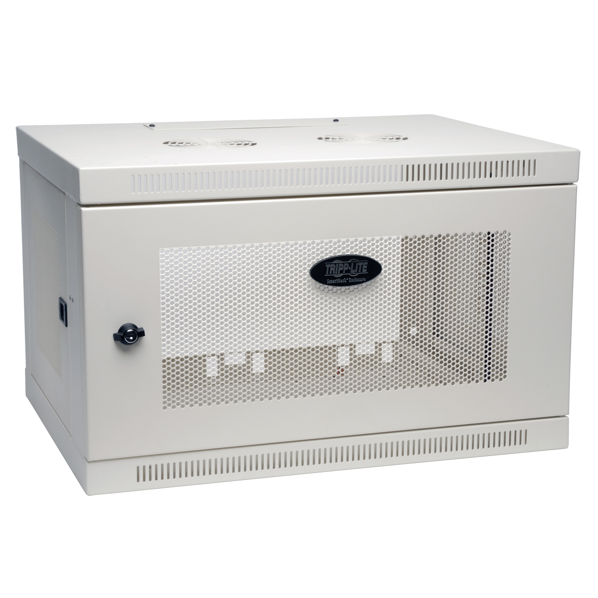 SmartRack 6RU Low-Profile Wall-Mount Rack Enclosure Cabinet, White