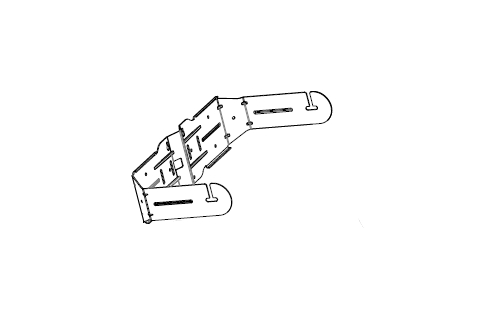 U-Bracket for Control 25-1/1L, White