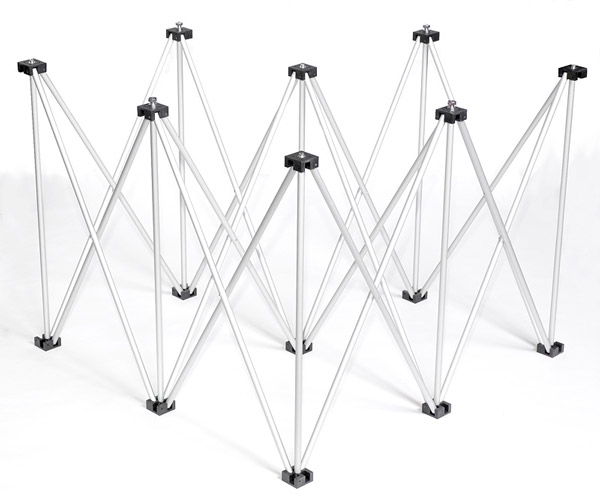4' x 4' x 24" H Quarter Round Platform Riser