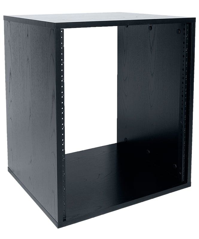 12RU, 18" Deep Laminated Rack, Unassembled, Black