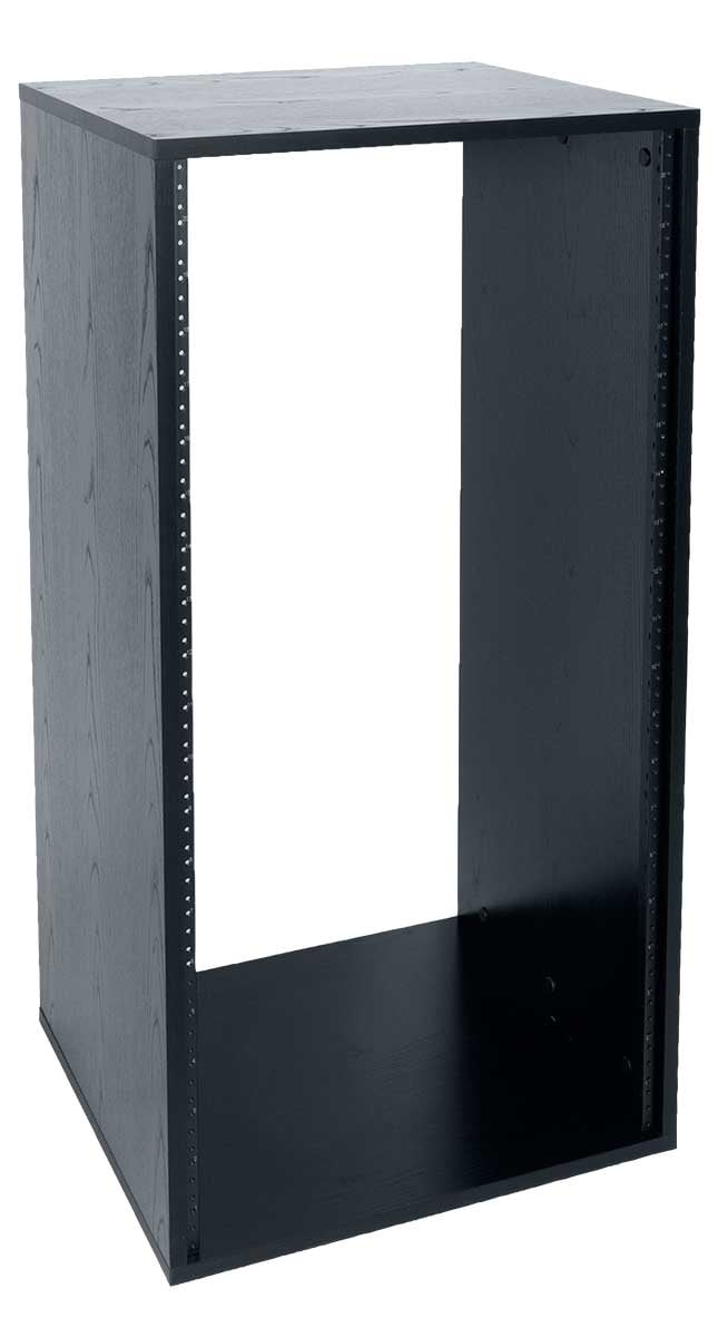 21RU, 18" Deep Laminated Rack, Unassembled, Black