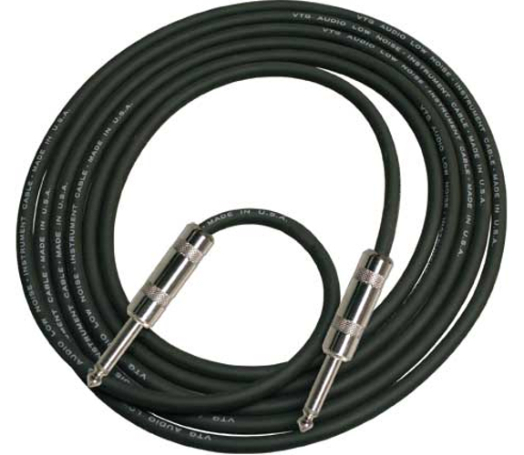 3' Guitar Cable with Right Angle TS Connectors