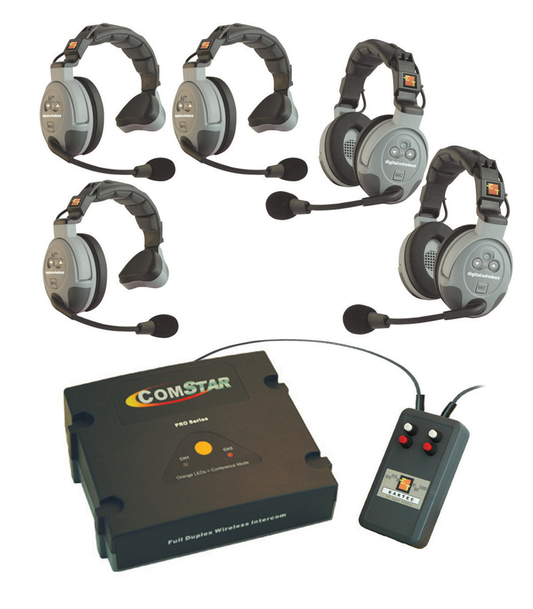 XT-Plus Com-Center with Interface and 5 Headsets