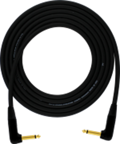 Evolution Series 3 ft Instrument Cable with Right Angle 1/4" Connectors