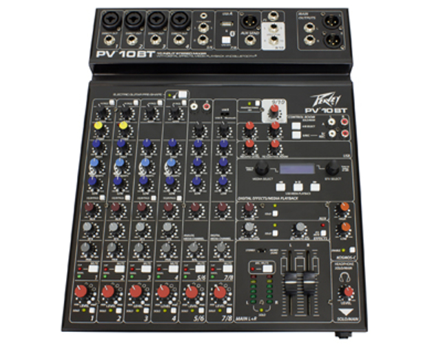 10 Channel Mixer with Bluetooth