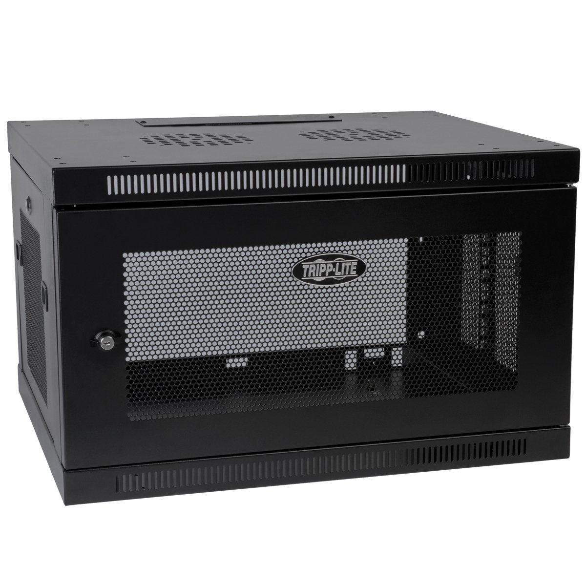 SmartRack 6RU Low-Profile Switch-Depth-Plus Wall-Mount Rack Enclosure Cabinet, Black