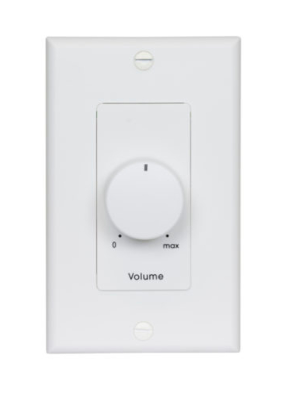 Volume Control Attenuator (100 W, Auto-Trans, 3dB Step, Single Gang, Decora White)