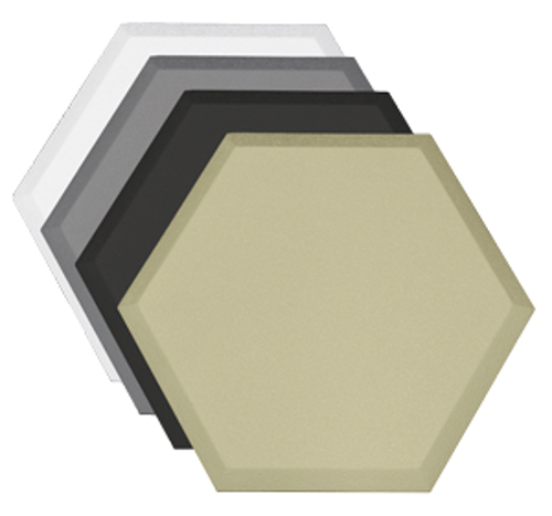Hexagonal Acoustic Absorber with Beveled Edge, 14"x16"x1.5"