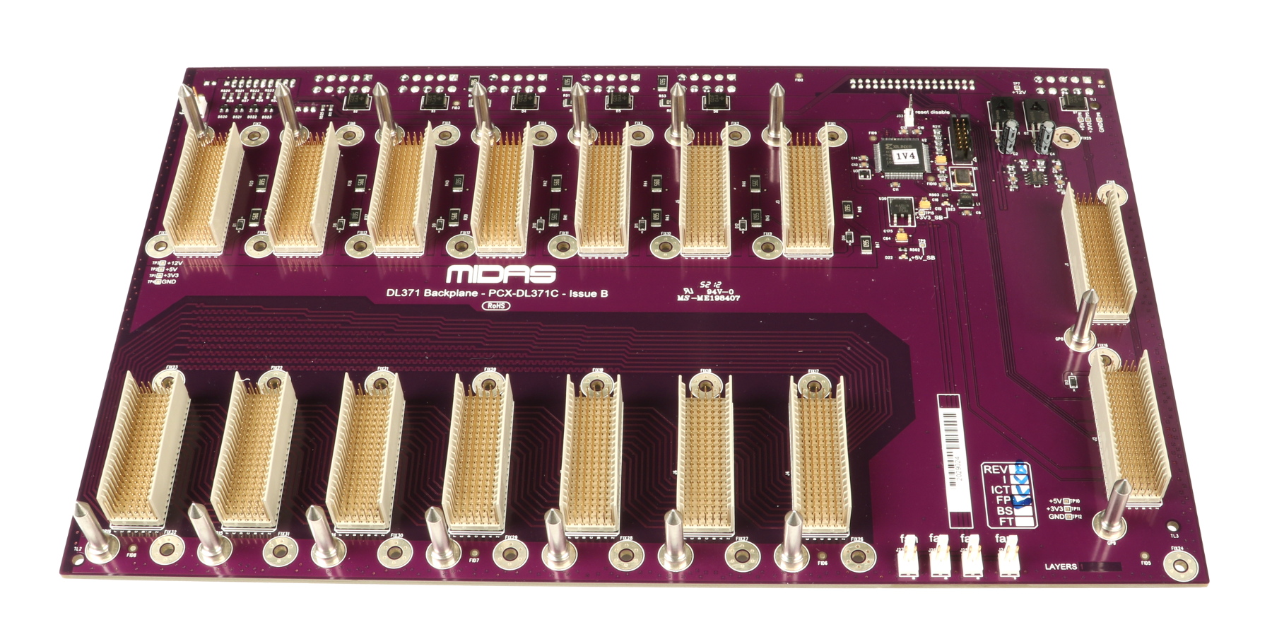 Backplane PCXDL371C PCB Assembly for PRO3