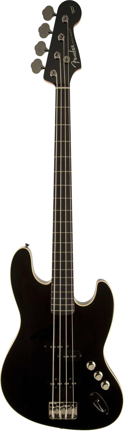 Electric Bass with Rosewood Fingerboard, Black Finish