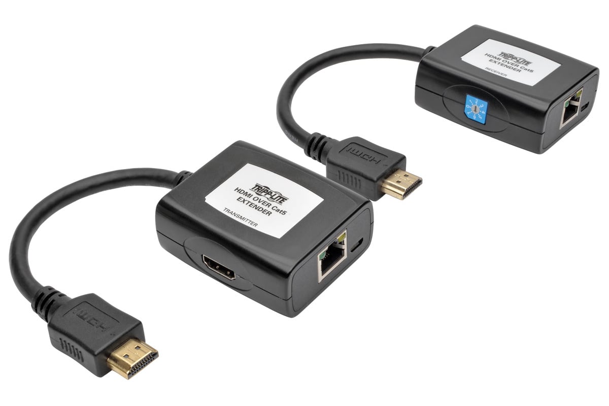 HDMI over Cat5/Cat6 Active Extender Kit, 1080p @ 60Hz, USB Powered