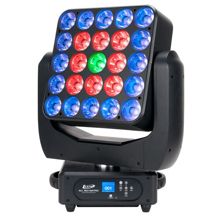 25 x 15W RGBW Quad LED Moving Head Luminaire