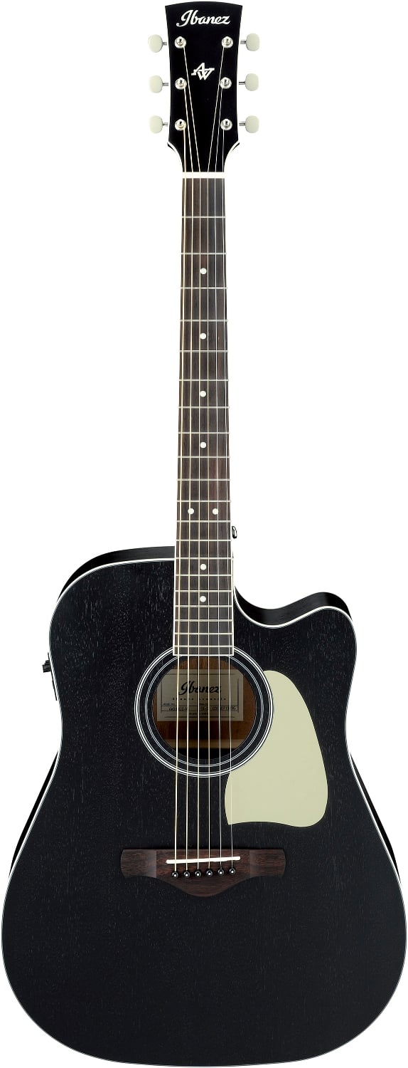 Artwood Dreadnought Acoustic Electric Guitar - Weathered Black Open Pore