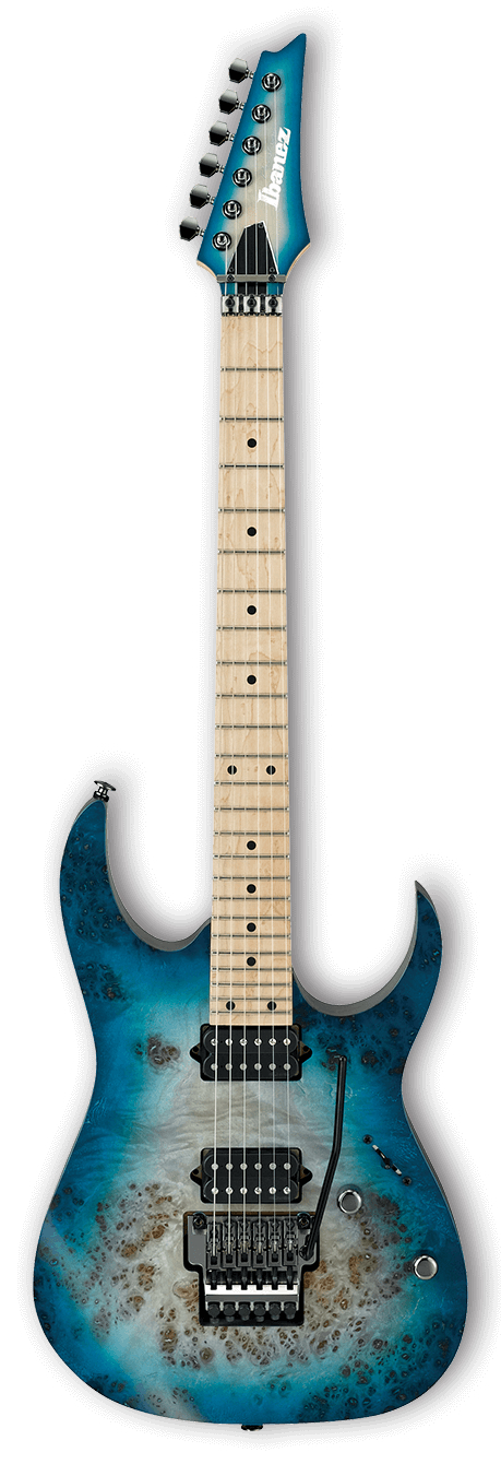 RG Prestige 6-String Electric Guitar with Case - Ghost Fleet Blue Burst