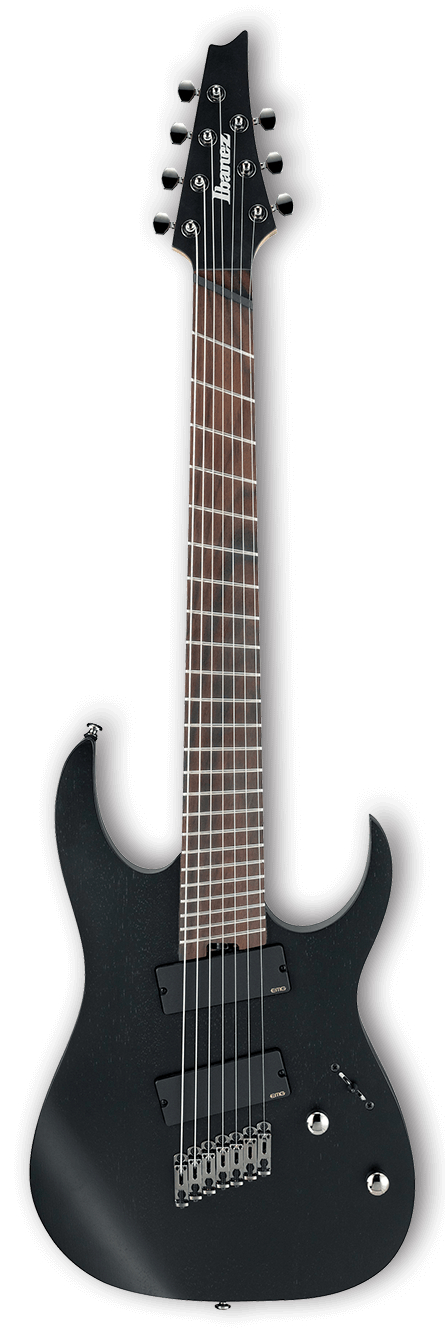 RG Iron Label Multi-Scale 7-String Electric Guitar - Weathered Black
