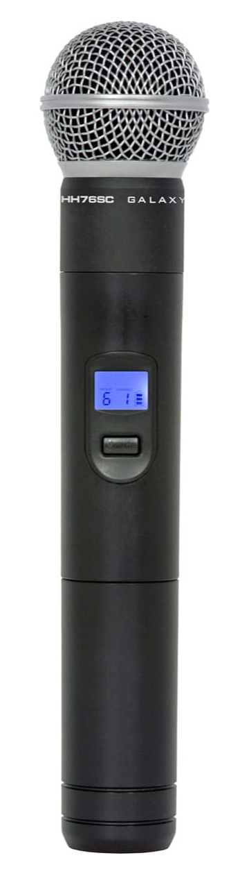 Handheld Dynamic Microphone for DHT and TRC Wireless in Black