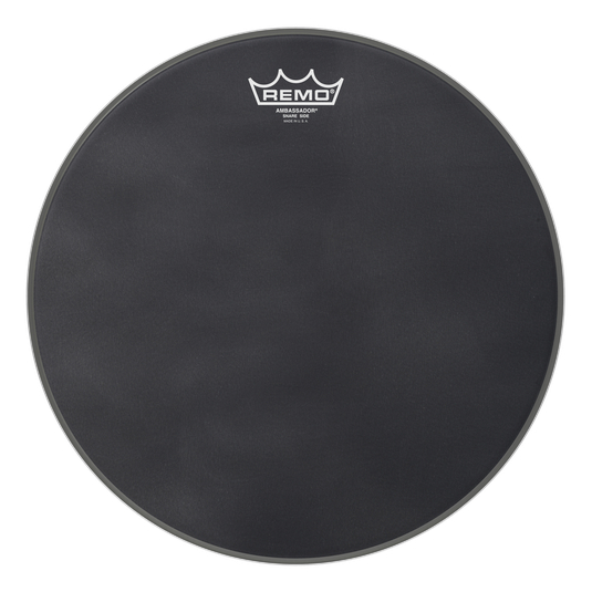 14" Ambassador Black Suede Snare Side Drumhead