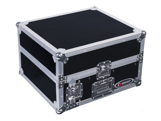Pro Combo Rack Flight Case with 10RU Top Slanted Rack & 2RU Bottom Vertical Rack