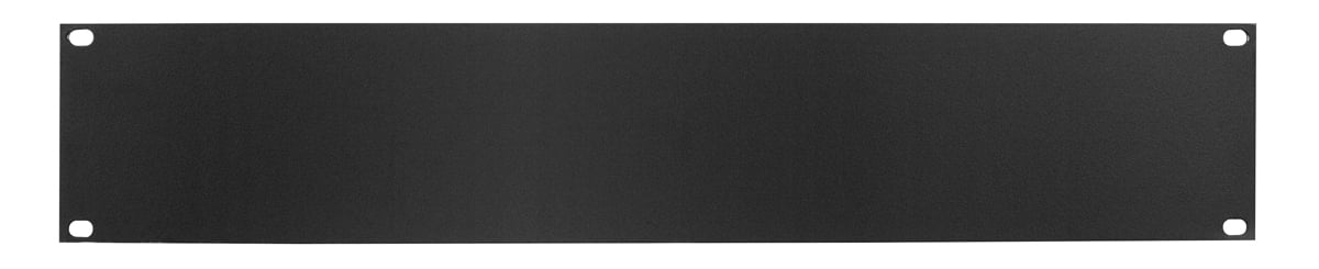 1RU Steel Rack Panel, Black