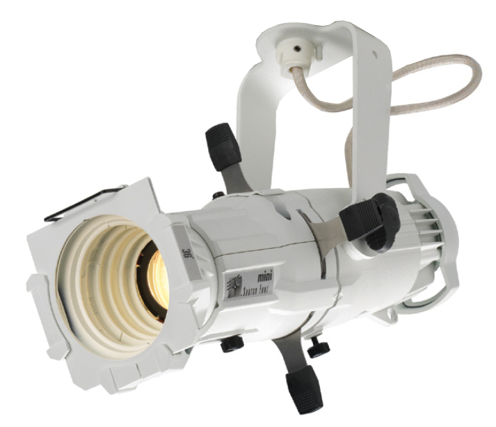 36° Source Four Mini LED with Track Mount Adapter in White