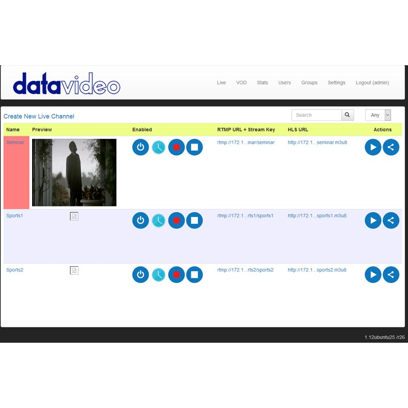 Streaming Server Software