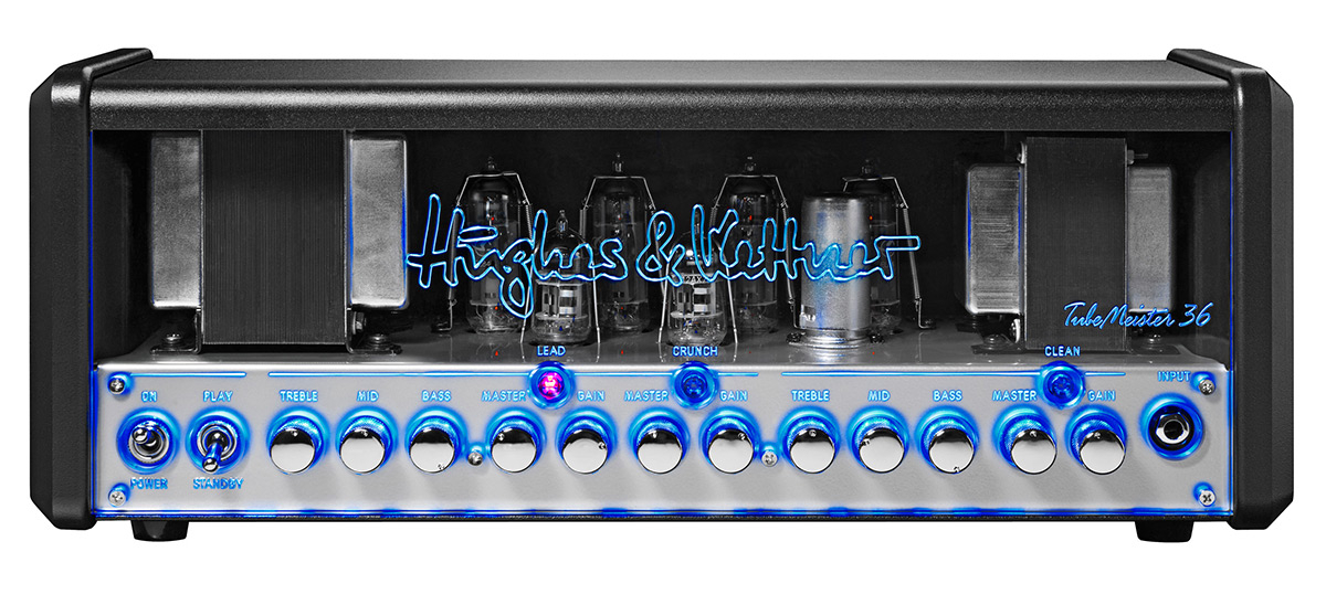36W 3-Channel Tube Guitar Amplifier Head with Onboard Red Box Output