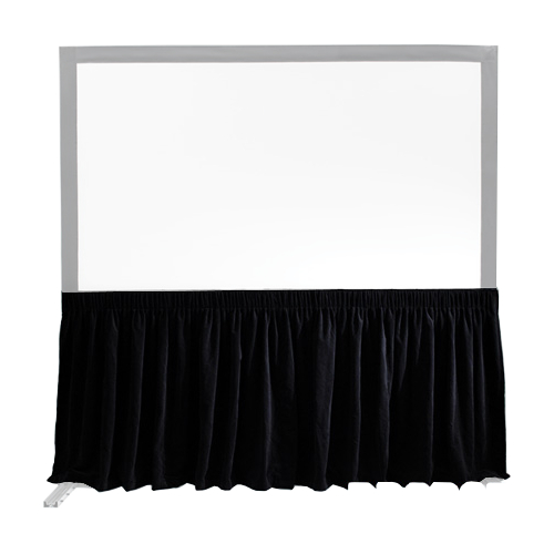 Velour, 105"x168" FocalPoint Dress Kit Skirt - 16:10, Black