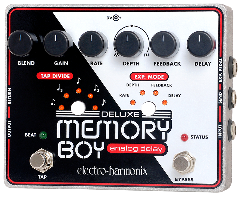 Analog Delay Pedal with Tap Tempo, PSU Included