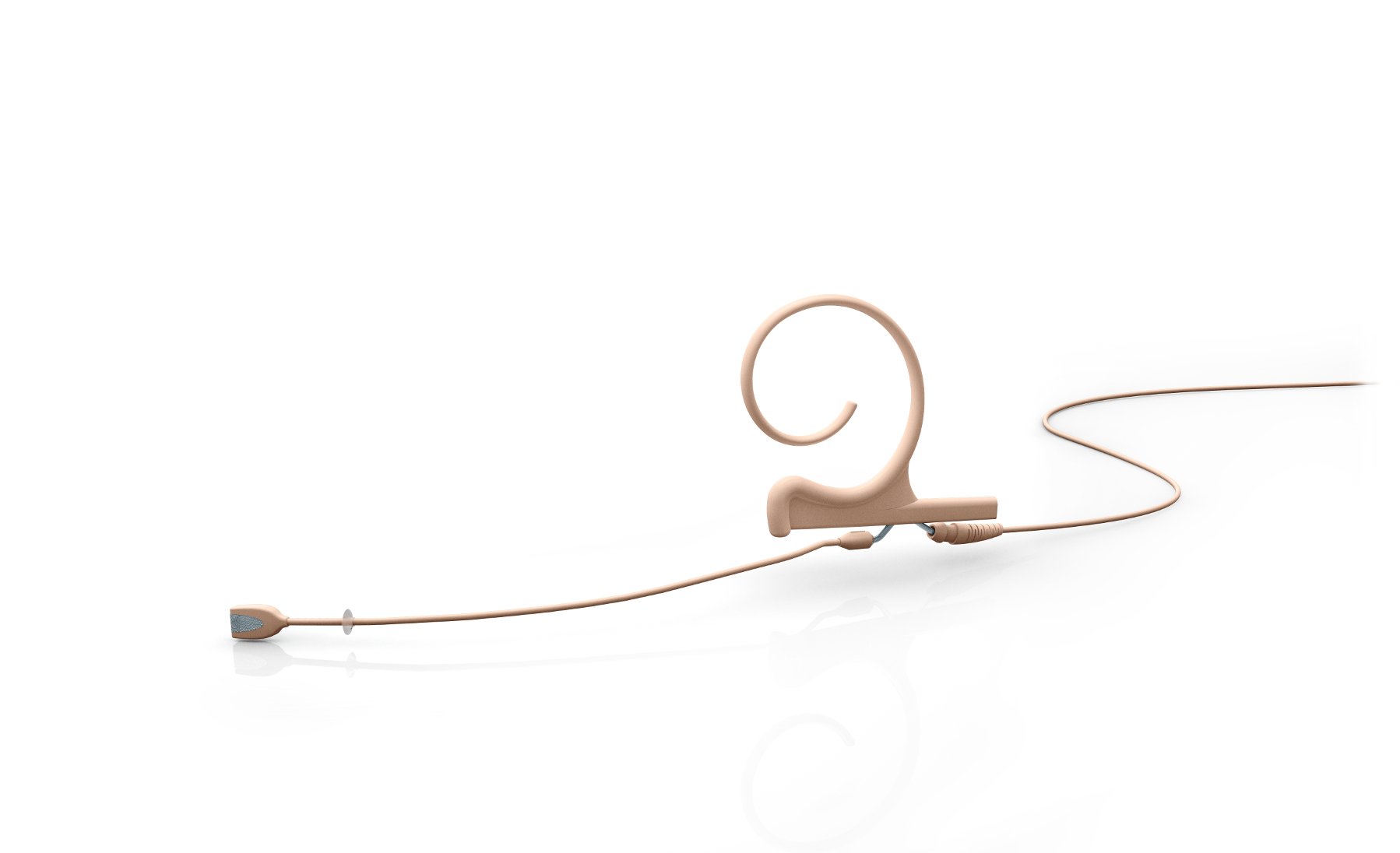 Beige Omnidirectional Headworn Microphone with 90mm Boom