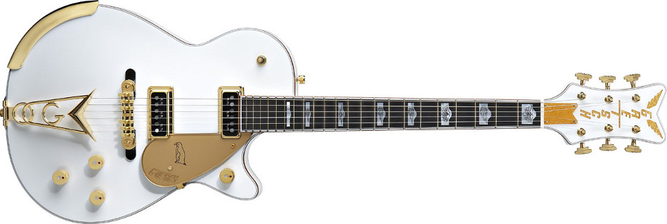 White Penguin Electric Guitar with Hardshell Case