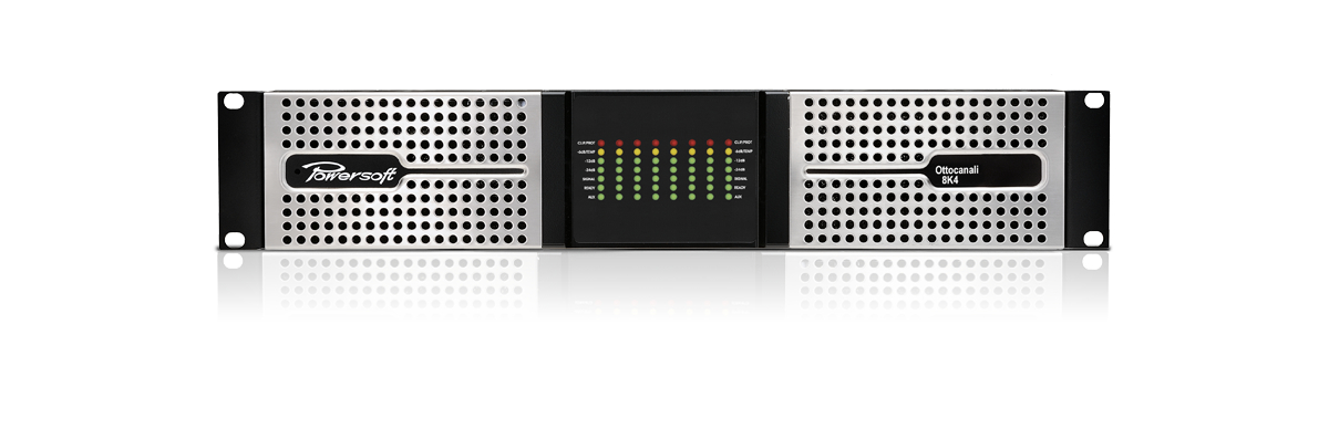 8-Channel Power Amplifier for Lo-Z and Hi-Z Transducers