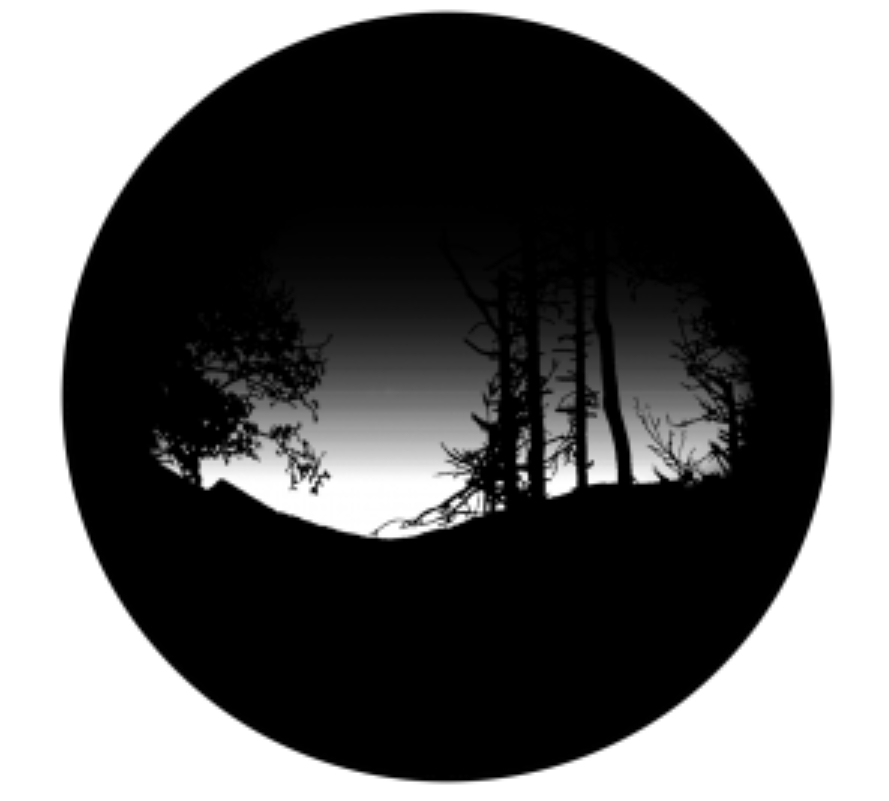 Evening Sky Glass Gobo