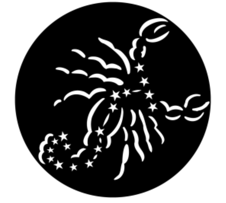 Constellations Scorpius the Scorpion Steel Gobo