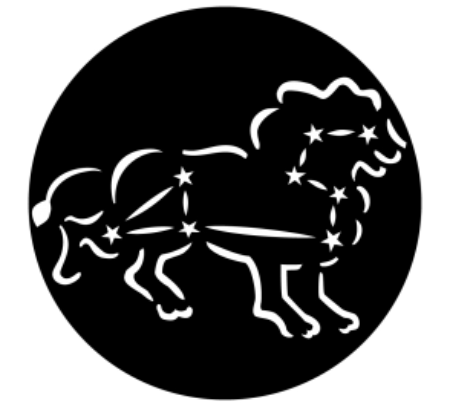 Constellations Leo the Lion Steel Gobo