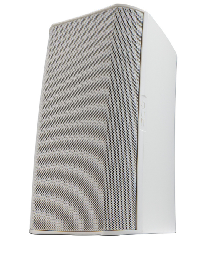 AcousticDesign 8" Two-Way Speaker for 70/100V Distributed Audio Lines with M10 Install Points in White