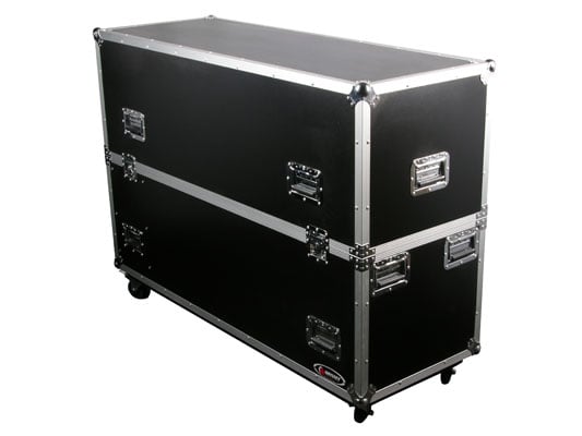 Flight Zone Series Dual 50" Flat Screen Monitor Case with Wheels