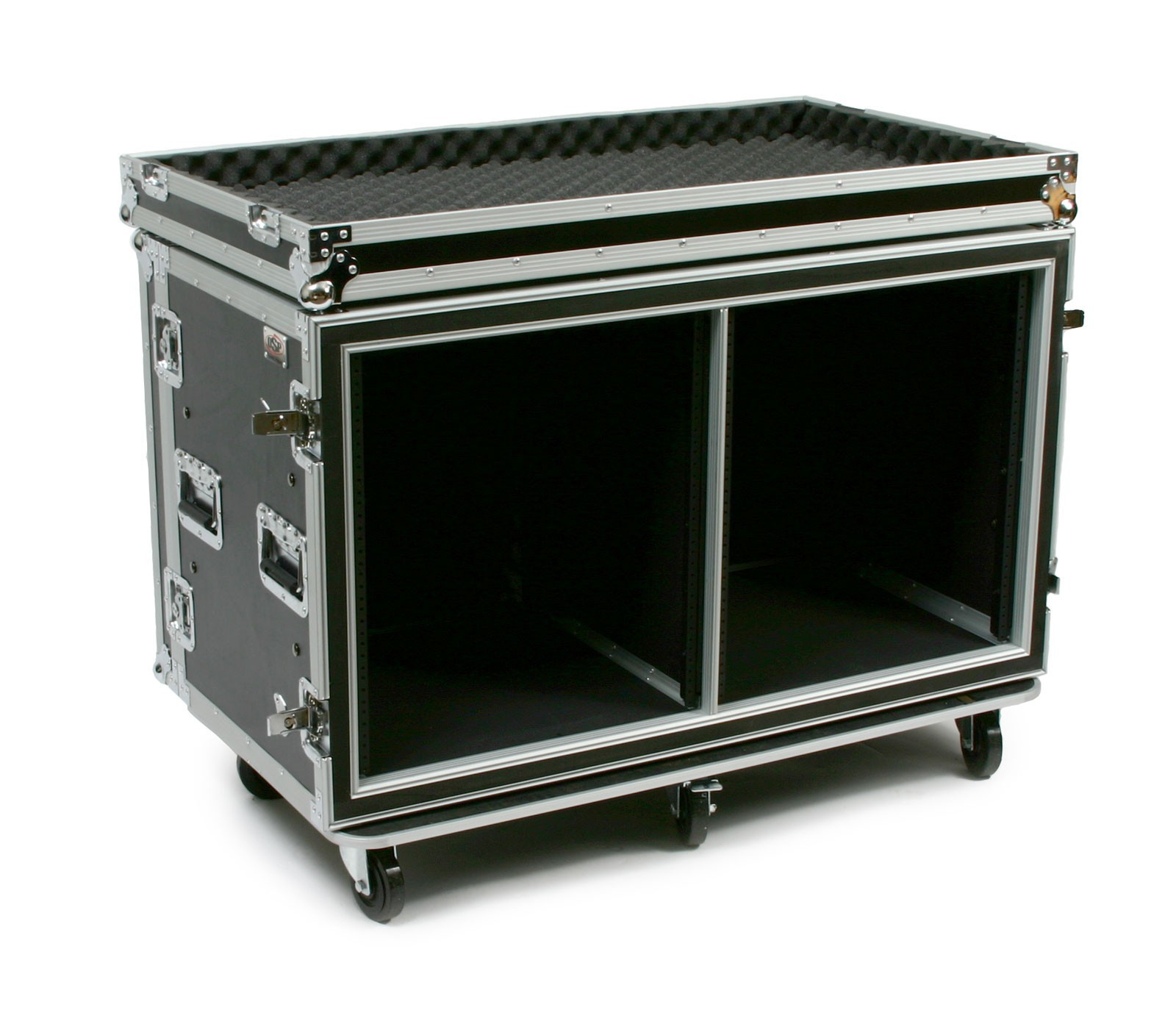 24 Space ATA Side by Side Amp Rack