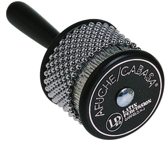 Mini Afuche / Cabasa with Black Plastic Handle