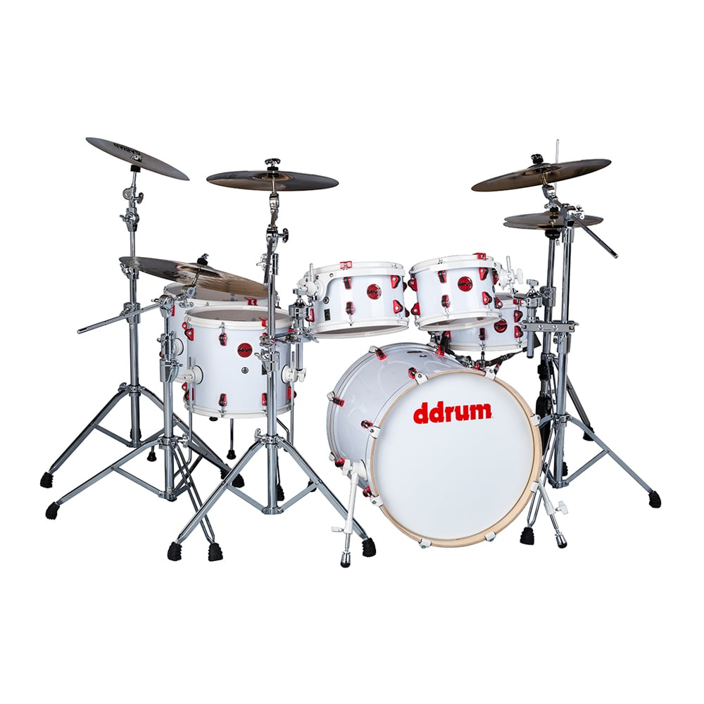 6-Piece Drumshell Set, White Wrap